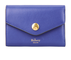 Mulberry Folded Wallet, Leather, Blue, 3*